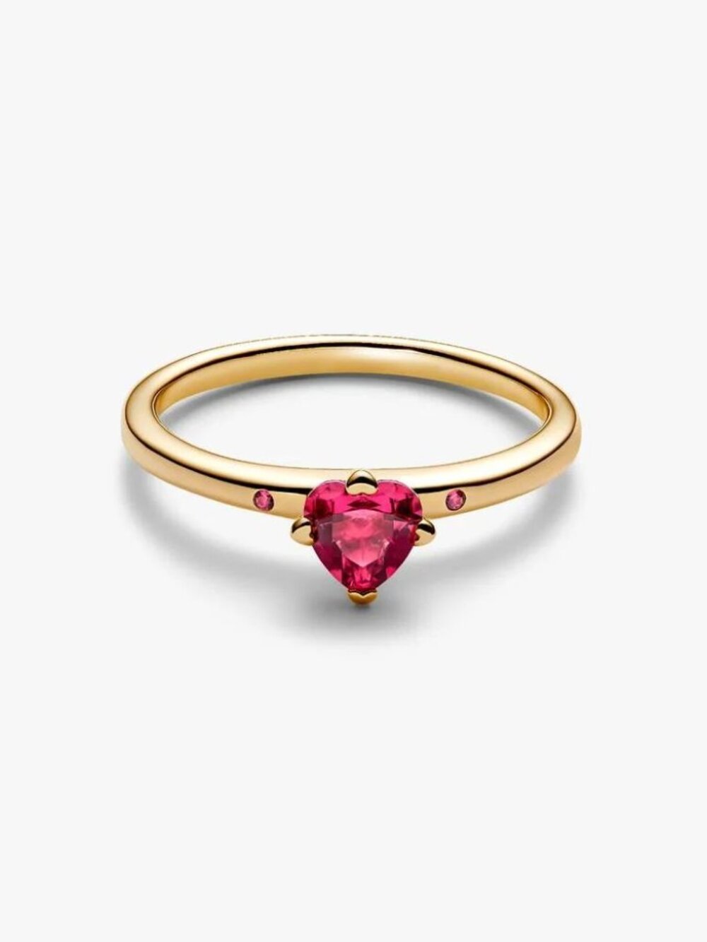 Pandora Sparkling Red Heart Ring
